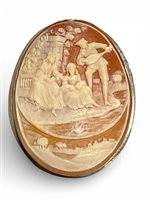 Brosche Mandile 1922 Dame Cammei  in Silber Conchiglia 2MSPCM31 - 2MSPCM31